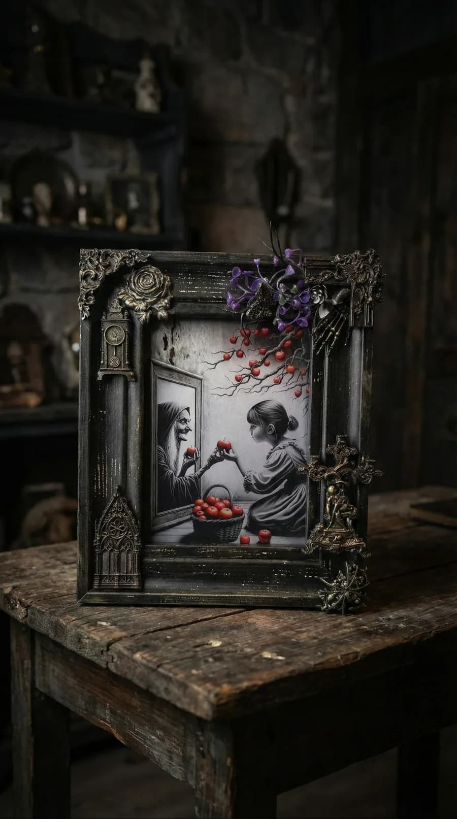 Dark Fairy Tale Mirror Art